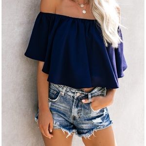 Slow Kiss Off The Shoulder Top